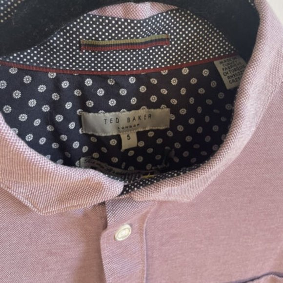 TED BAKER LONDON Mens Cotton Long Sleeve Button Up Shirt Size 5 - Picture 4 of 8